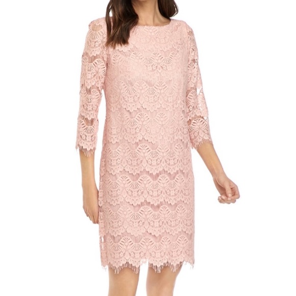 Jessica Howard | Dresses | Jessica Howard Pink Lace Dress | Poshmark